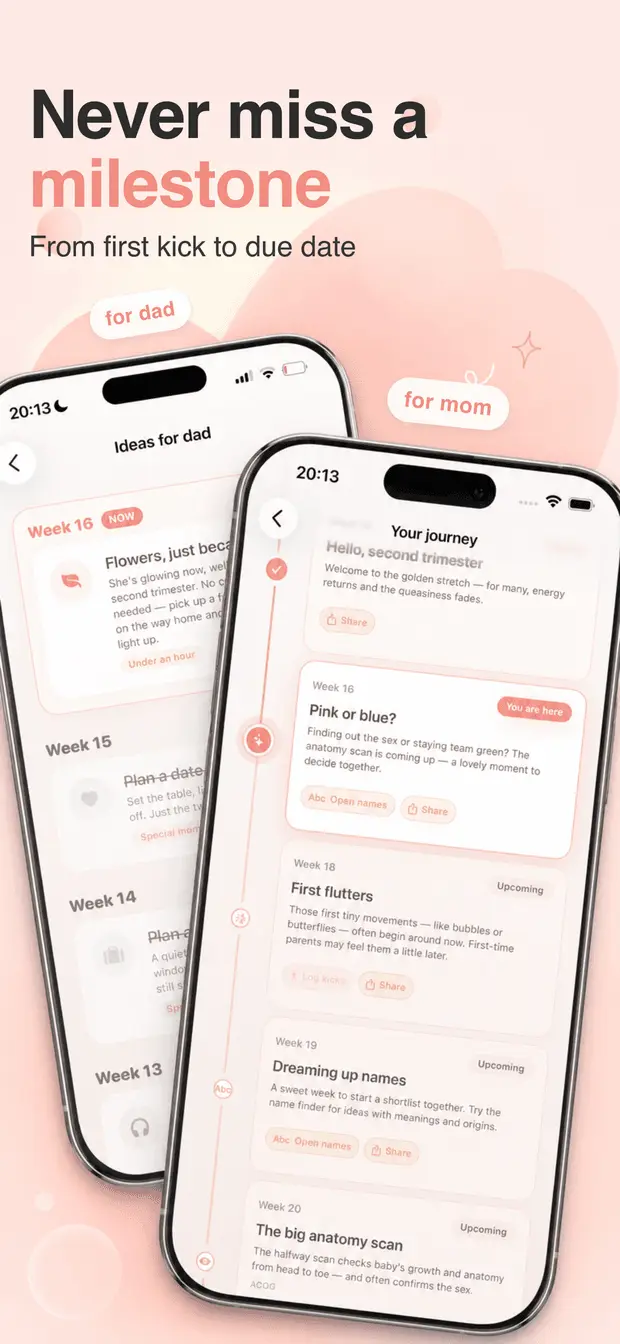 Elara milestone timeline screen
